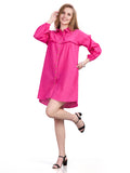 Autumn Hues Button Up Shirt Dress