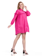 Autumn Hues Button Up Shirt Dress