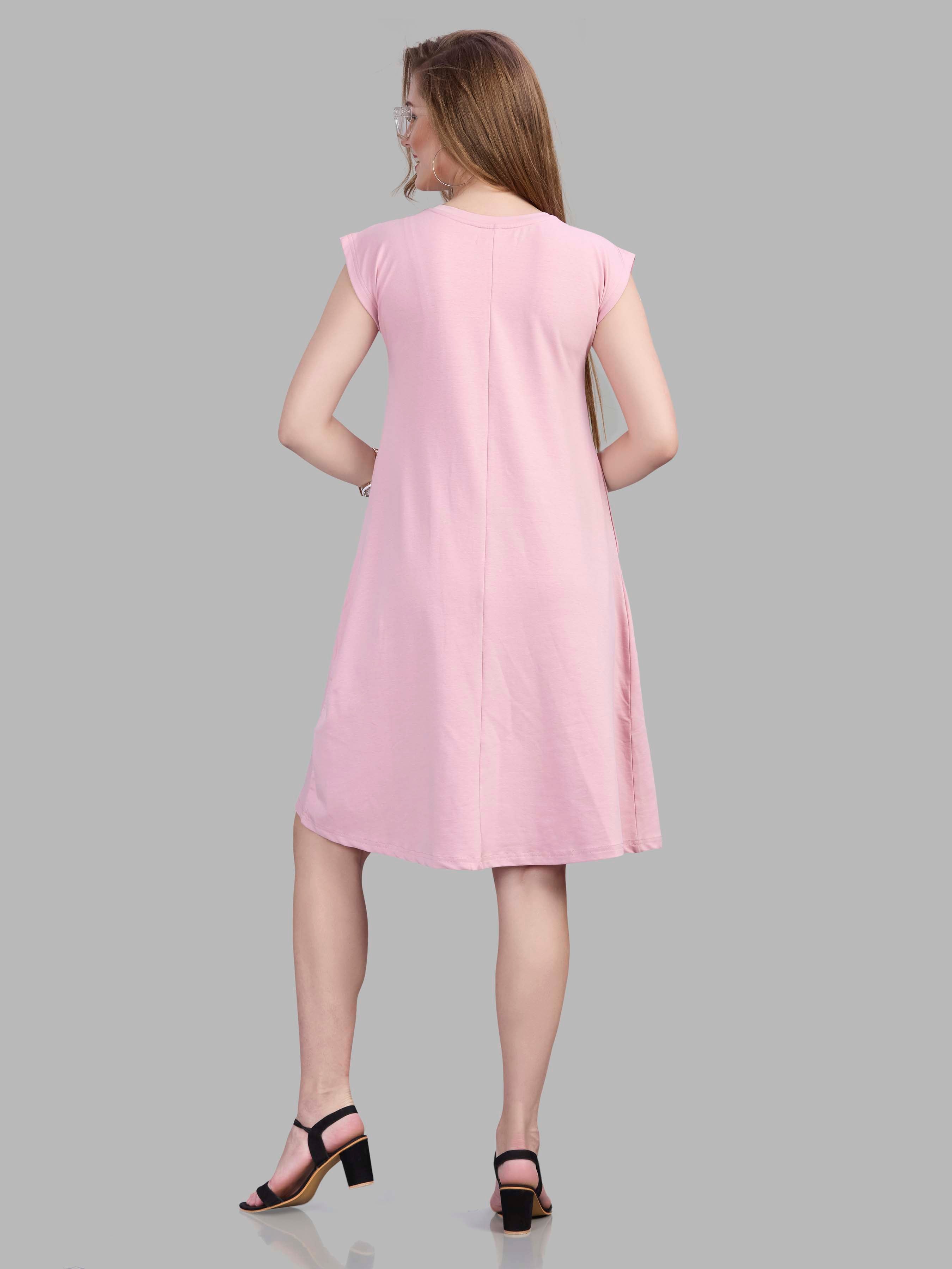 Cotton looper lycra shift dress