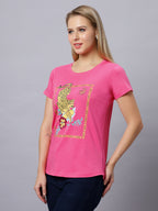 Women Cheeta Print T-Shirt