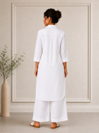 Autumn Hues Solid Shirt Kurta Co-Ord Set