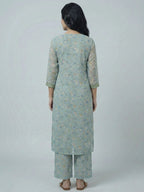 Autumn Hues Floral Printed Kurta & Palazzo Co-ord Set