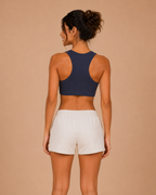 Autumn Hues Women’s Solid Cropped Tank Top