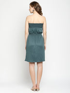 Autumn Hues Strapless A-Line Tube Dress