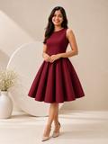 Autumn Hues Women’s Sleeveless Fit & Flare Midi Dress