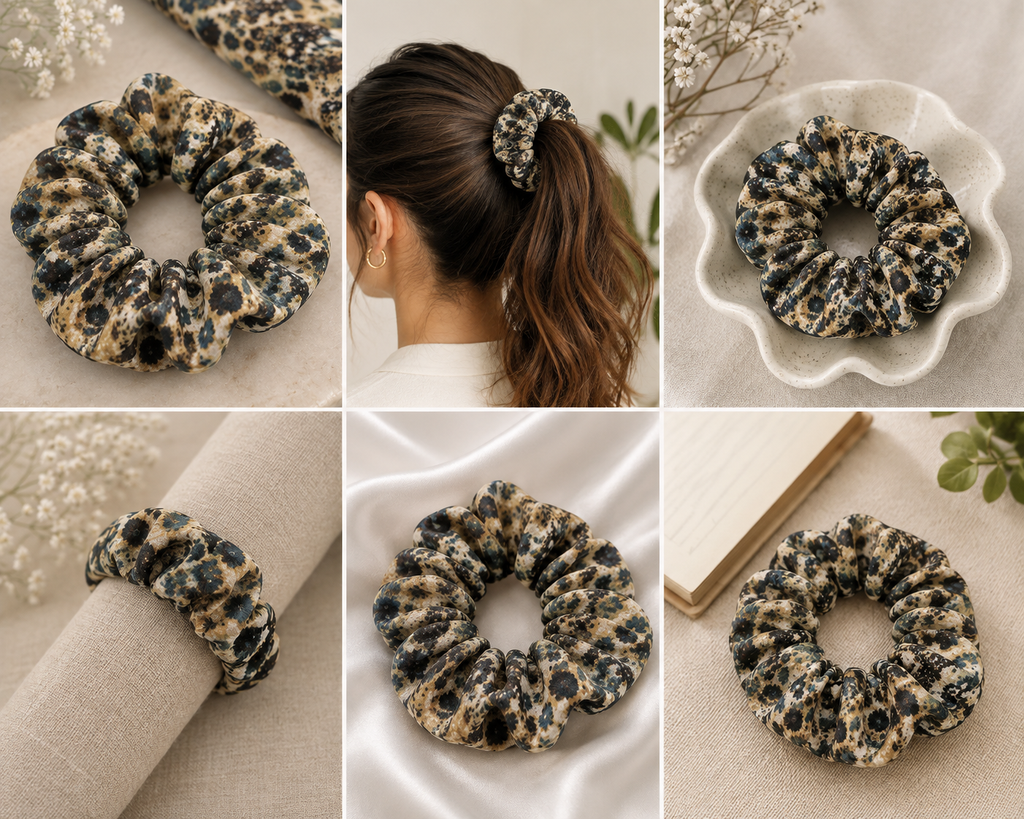 Autumn Hues Printed Scrunchies