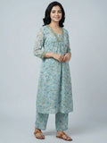 Autumn Hues Floral Printed Kurta & Palazzo Co-ord Set