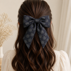 Autumn Hues Printed Fabric Hair Bow