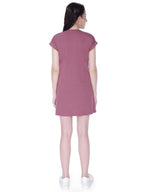 Autumn Hues Cotton V-Neck Short Sleeves Casual A-Line Mini Dress