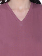 Autumn Hues Cotton V-Neck Short Sleeves Casual A-Line Mini Dress