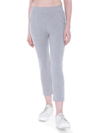 Autumn Hues Women Grey Solid Cotton Track Pants