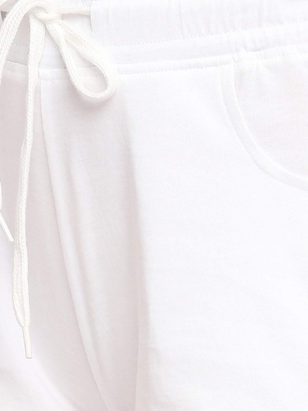 Autumn Hues Women White Low-Rise Cotton Shorts