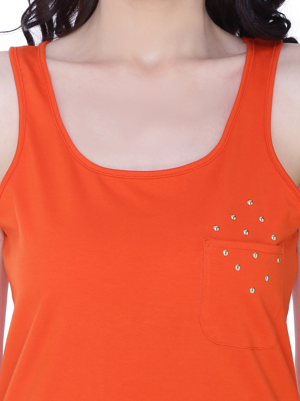 Autumn Hues Orange Tank Top