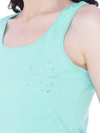 Autumn Hues Sea Green Top