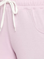 Autumn Hues Women Purple Solid Cotton Joggers