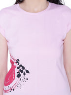 Autumn Hues Comfort Floral Opaque Casual T-Shirt
