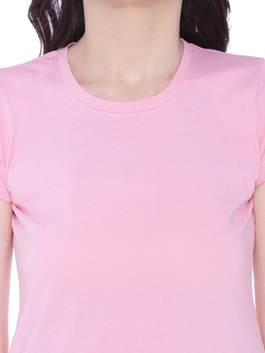 Autumn Hues Women Pink Extended Sleeves  Cotton  T-shirt