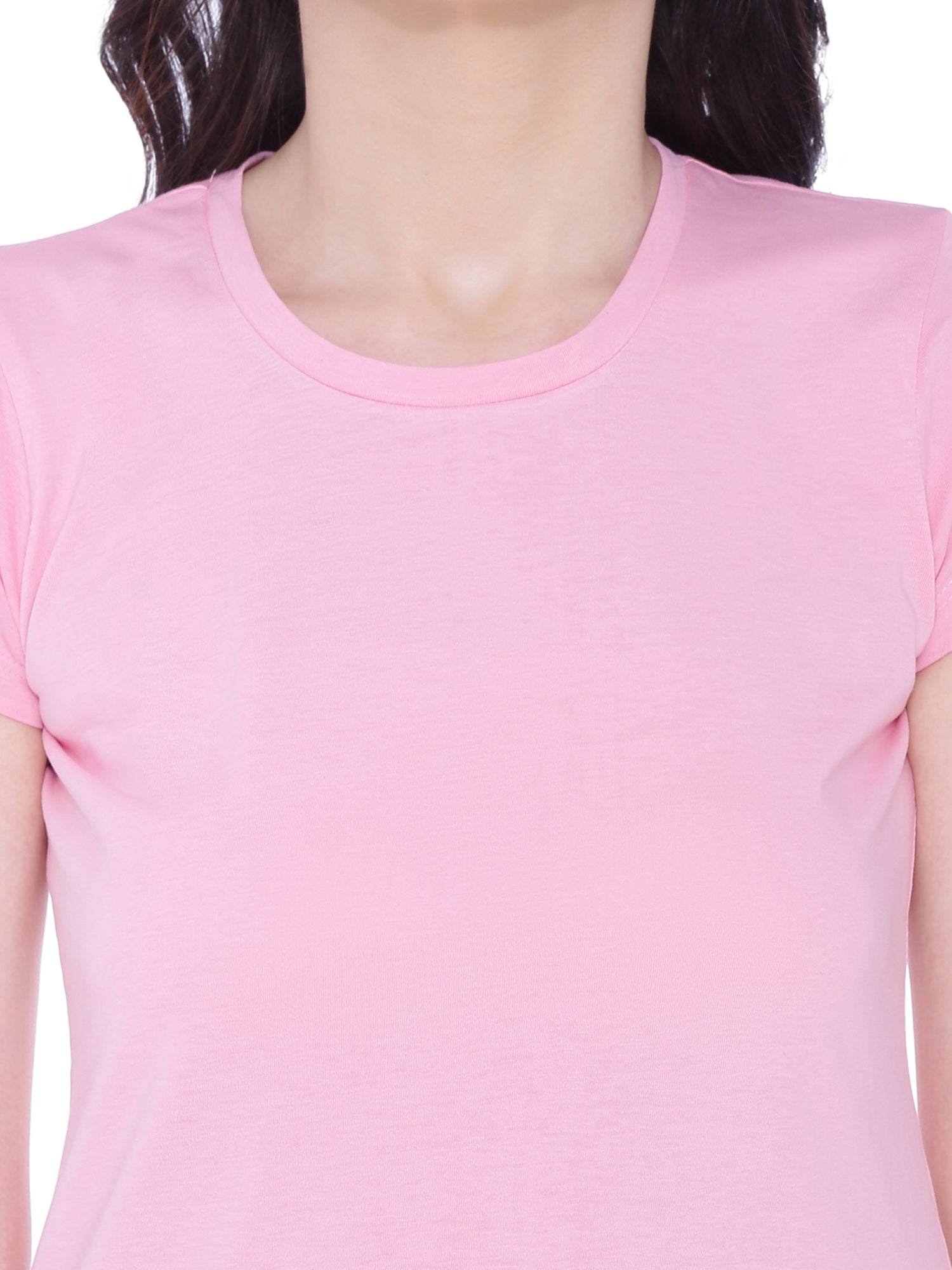 Autumn Hues Women Pink Extended Sleeves  Cotton  T-shirt