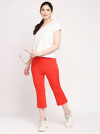 Autumn Hues Women White V-Neck Cotton T-shirt