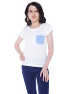 Autumn Hues Round Neck Cotton T-shirt