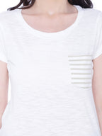 Autumn Hues Round Neck Cotton Casual Shirt