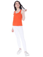 Autumn Hues Orange Tank Top
