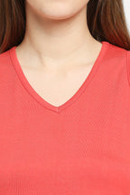 Autumn Hues Pink Solid A-Line Dress
