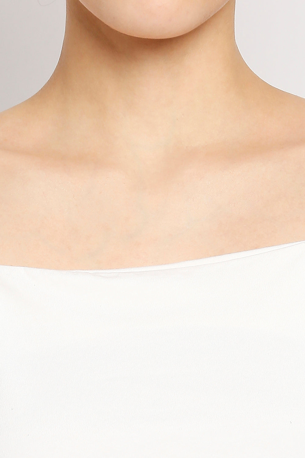 Autumn Hues Women Solid Cotton Crop Top With Spaghetti Straps