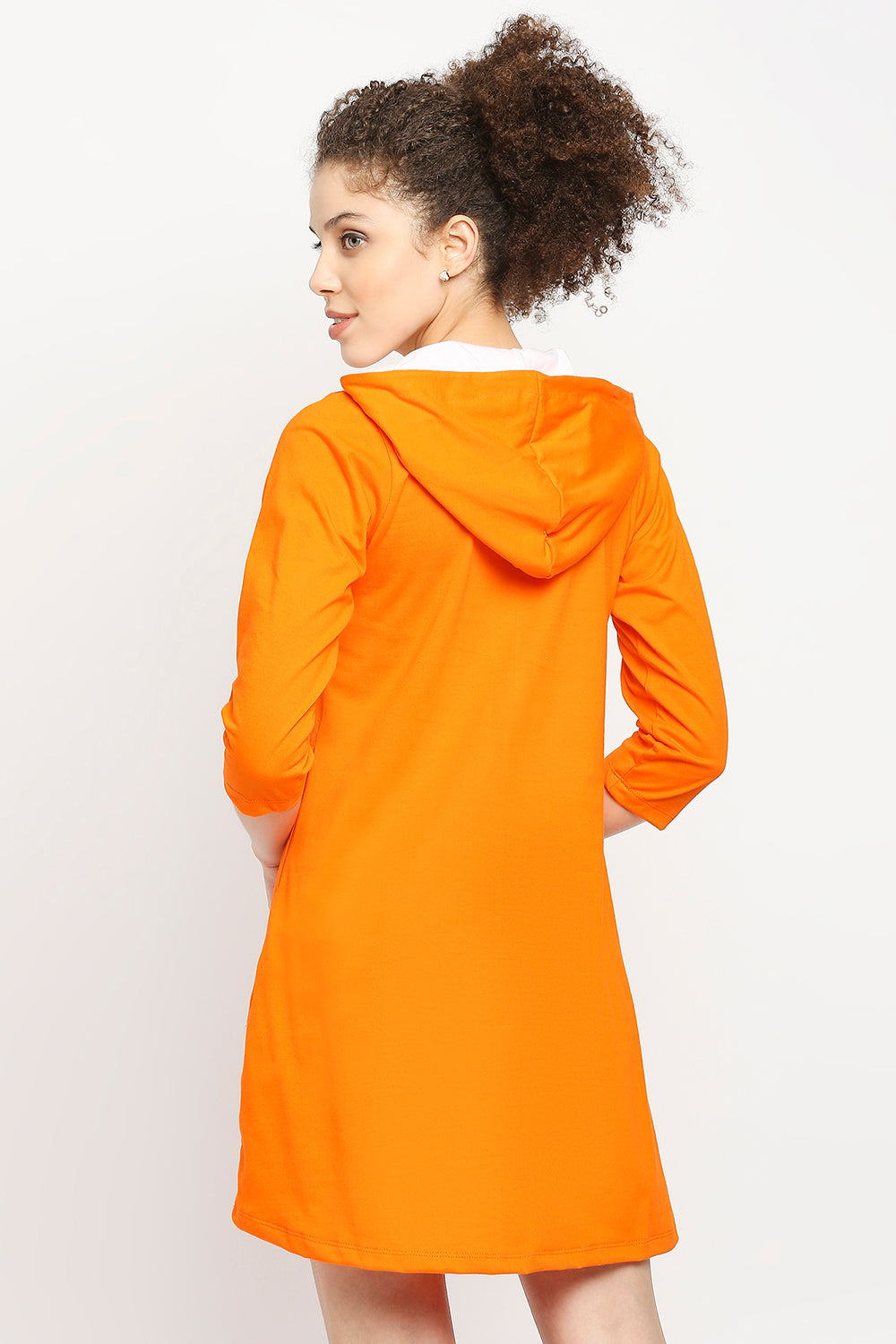 Autumn Hues Orange A-Line Dress hoodie dress
