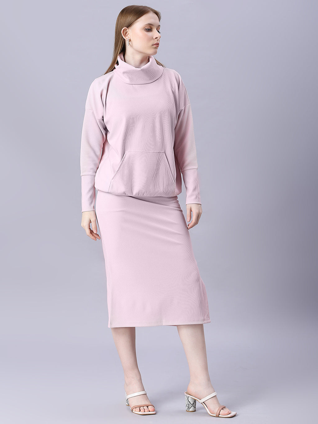 Autumn Hues Women Baby Pink Cord-Set
