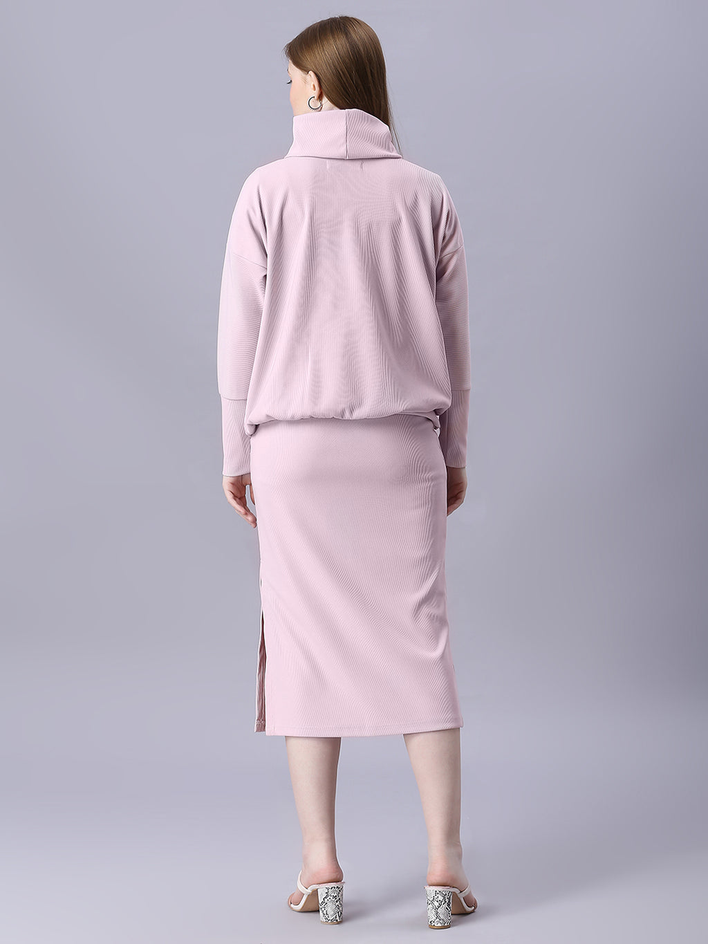 Autumn Hues Women Baby Pink Cord-Set