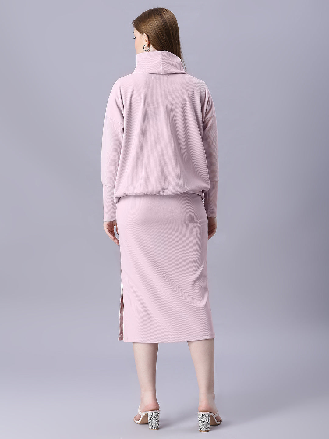 Autumn Hues Women Baby Pink Cord-Set
