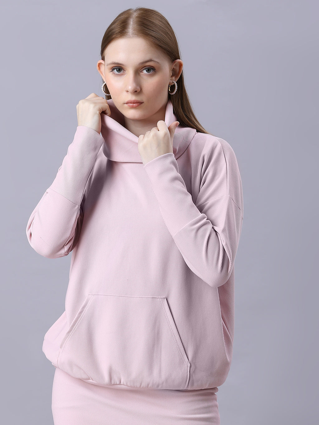 Autumn Hues Women Baby Pink Cord-Set
