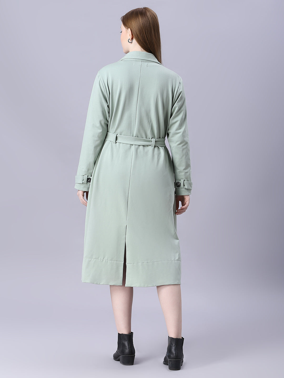 Autumn Hues Pista full sleeves Trenchcoat