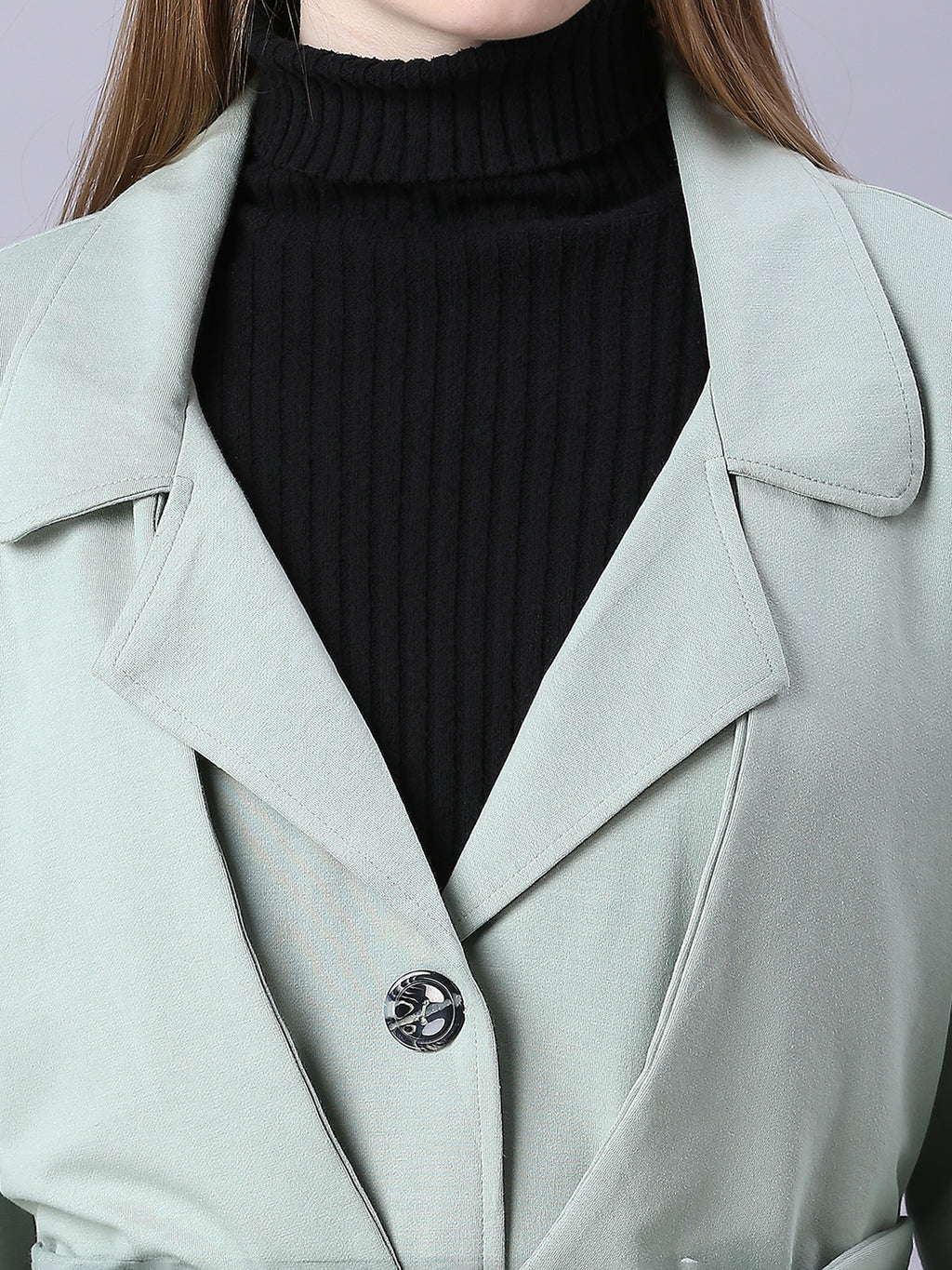 Autumn Hues Pista full sleeves Trenchcoat