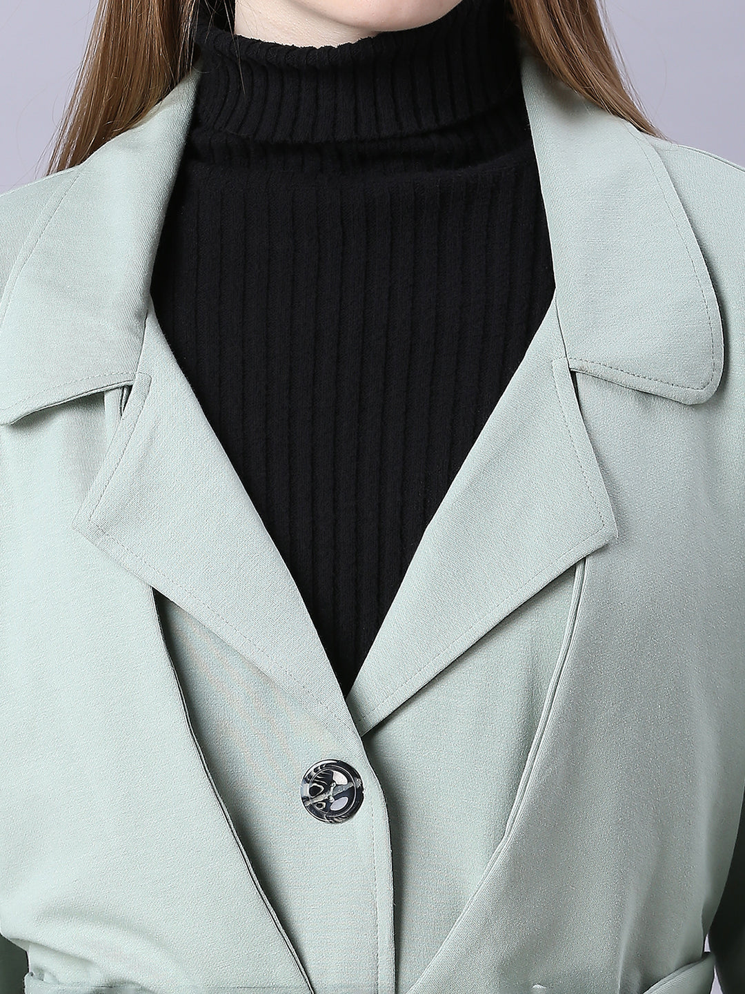 Autumn Hues Pista full sleeves Trenchcoat