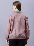 Autumn Hues Black and Pink Checks Reversable Jacket