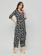 Georgette kurta and pants coord set