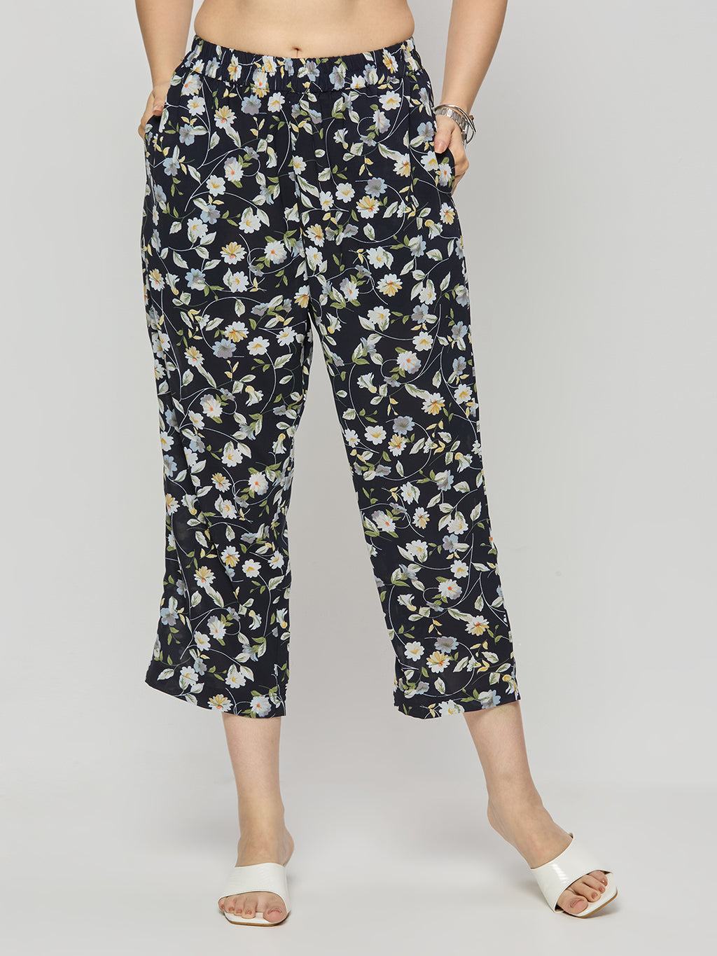 Georgette kurta and pants coord set