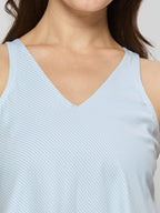 Cotton bias cut sleeveless dress