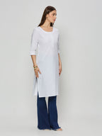 Cotton jacquard kurta
