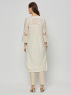 Chanderi kurta with lining