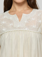 Chanderi kurta with lining