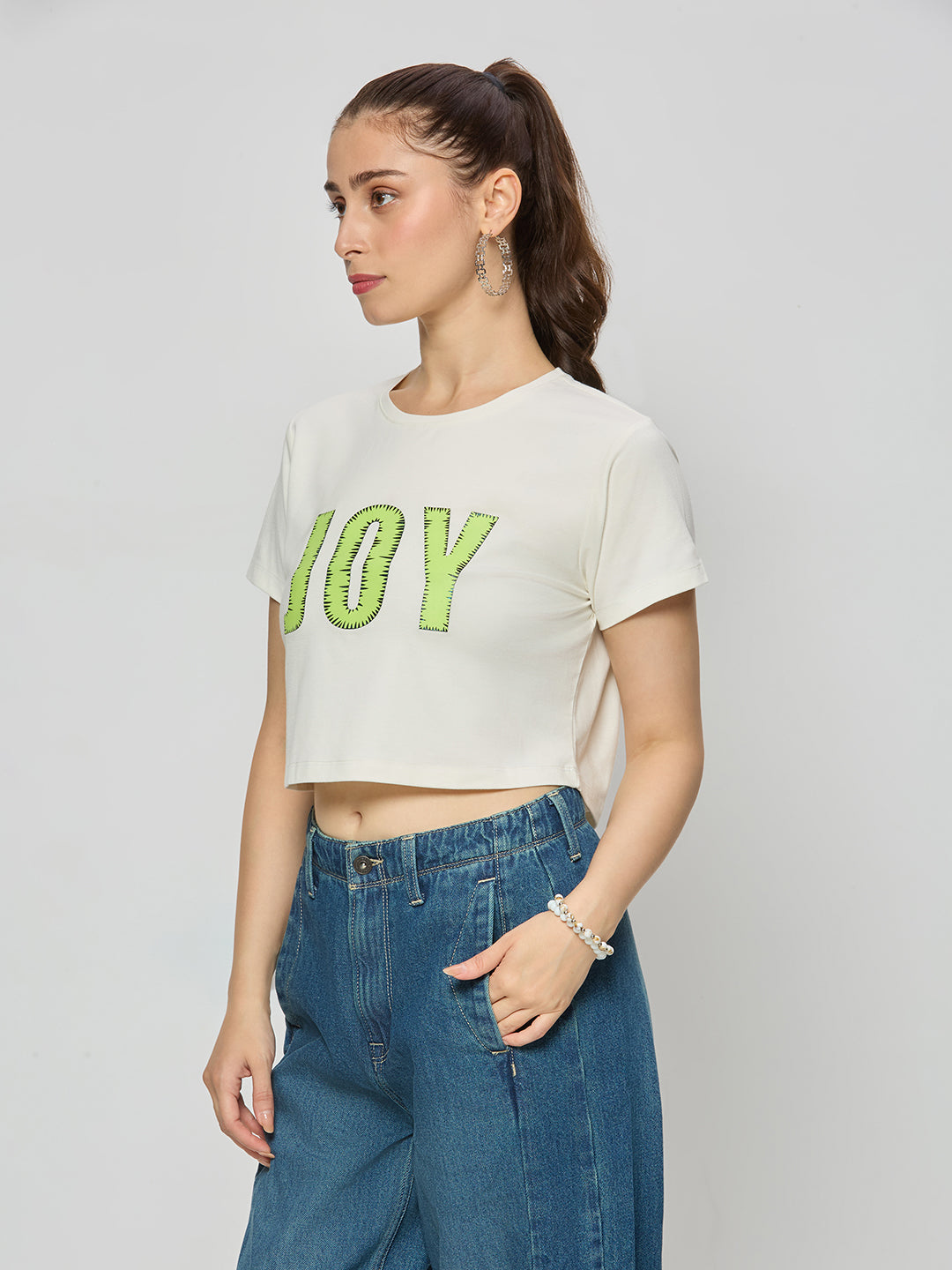 Cotton fitted cop top