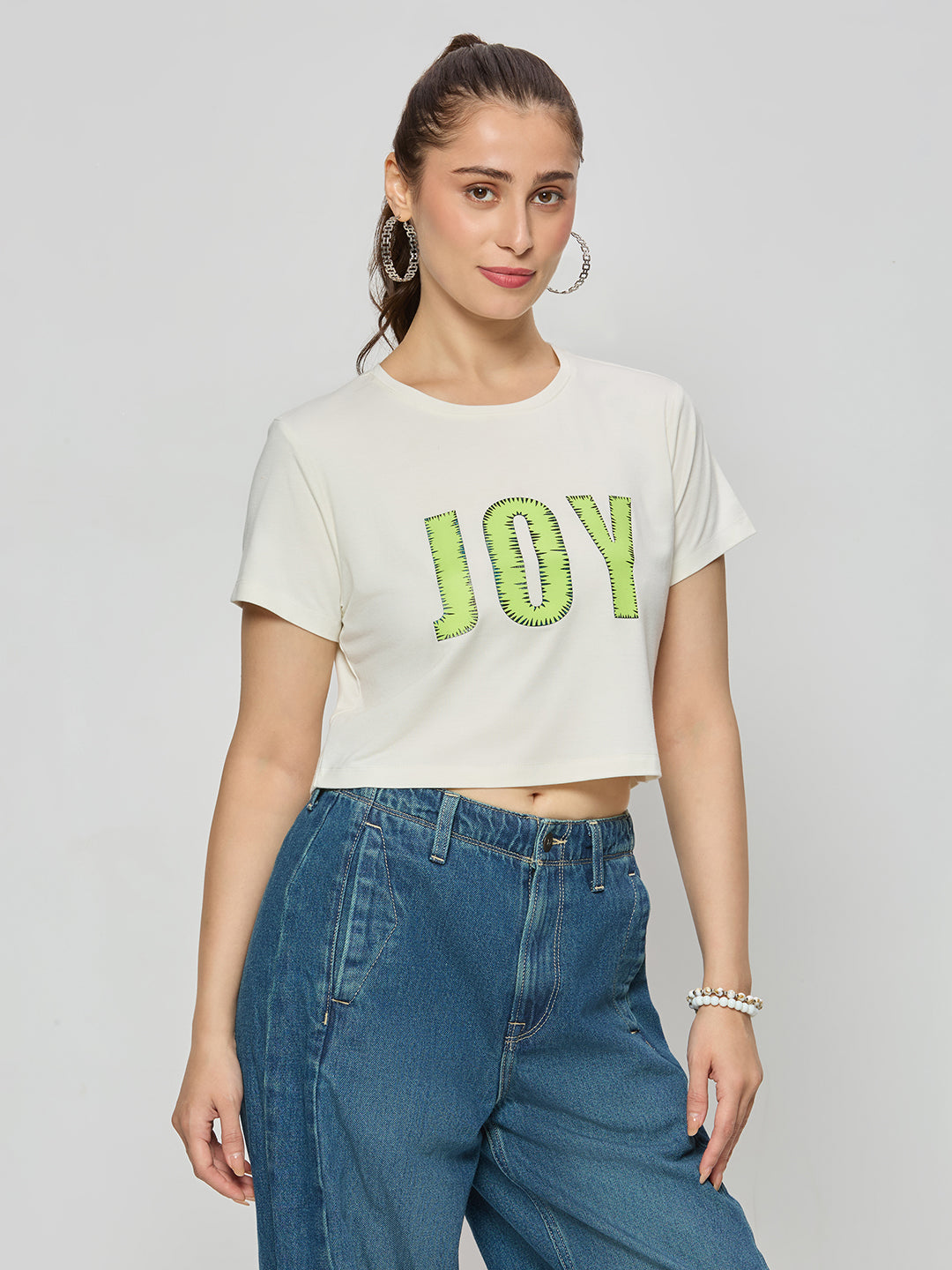 Cotton fitted cop top